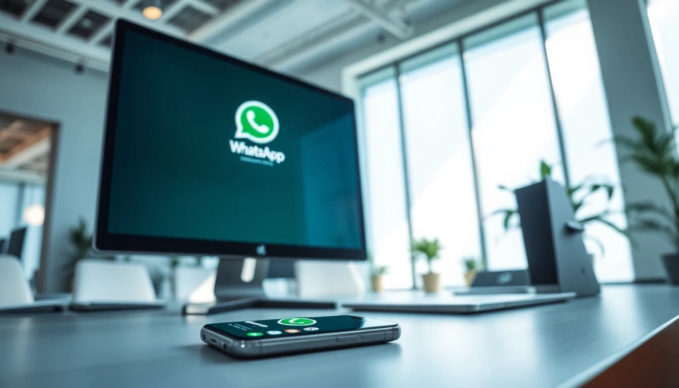 Using WhatsApp网页版 on a computer for seamless communication and connectivity.