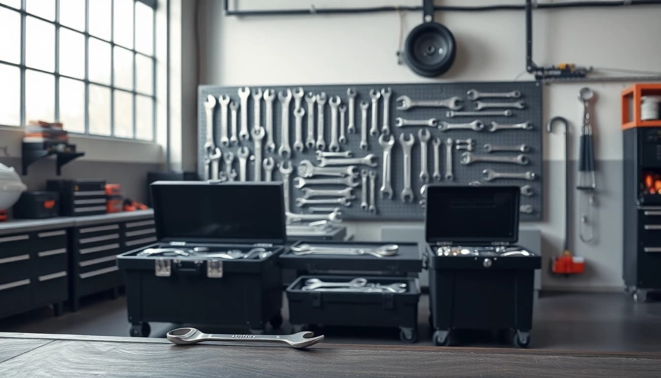 USAG spanners displayed in a professional workshop setting, highlighting durability and precision.