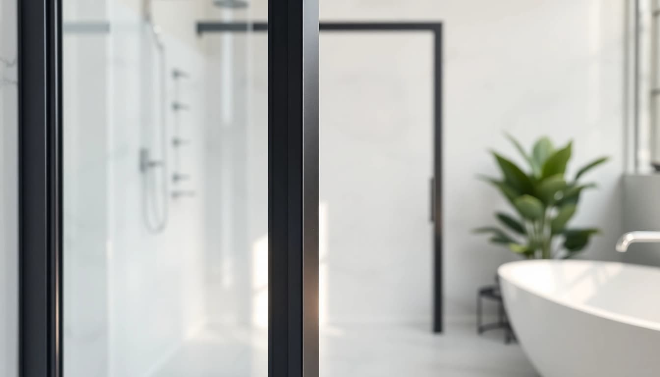 Enhance your space with stylish black frame shower doors that combine elegance and functionality.