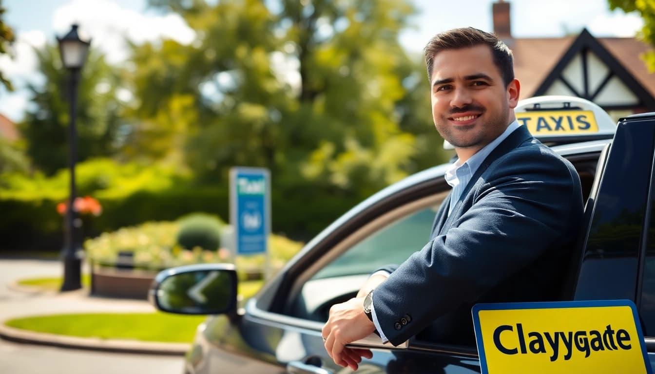 Experience reliable taxi service in Claygate with a friendly driver ready to assist you.