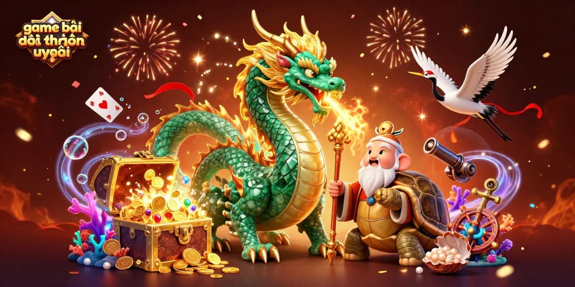Play exciting games and win with game bài đổi thưởng uy tín, featuring vibrant casino elements.