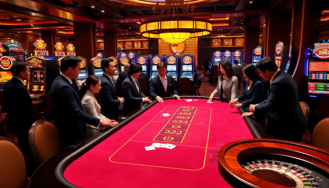 Experience the thrill of G28 gaming with vibrant tables and professional dealers.