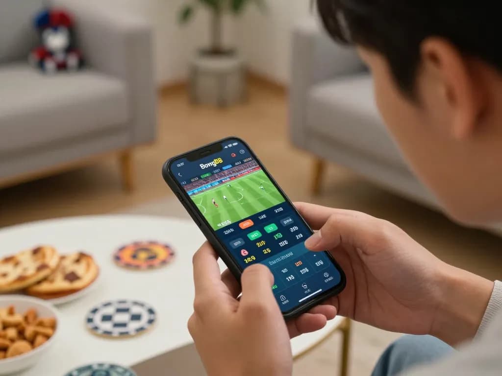 Bong88 mobile app showcasing live sports betting action for an engaging gambling experience.