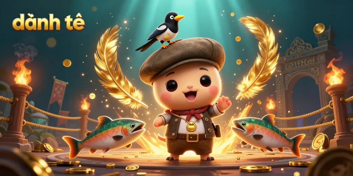 Engage in đánh đề with vibrant 3D characters and dynamic casino elements, embodying excitement and action.