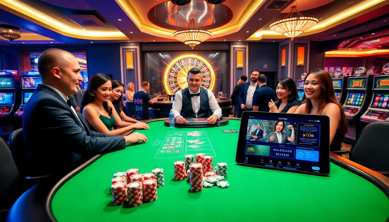 Thrilling game action at loto188.gb.net with colorful chips and live dealer excitement.