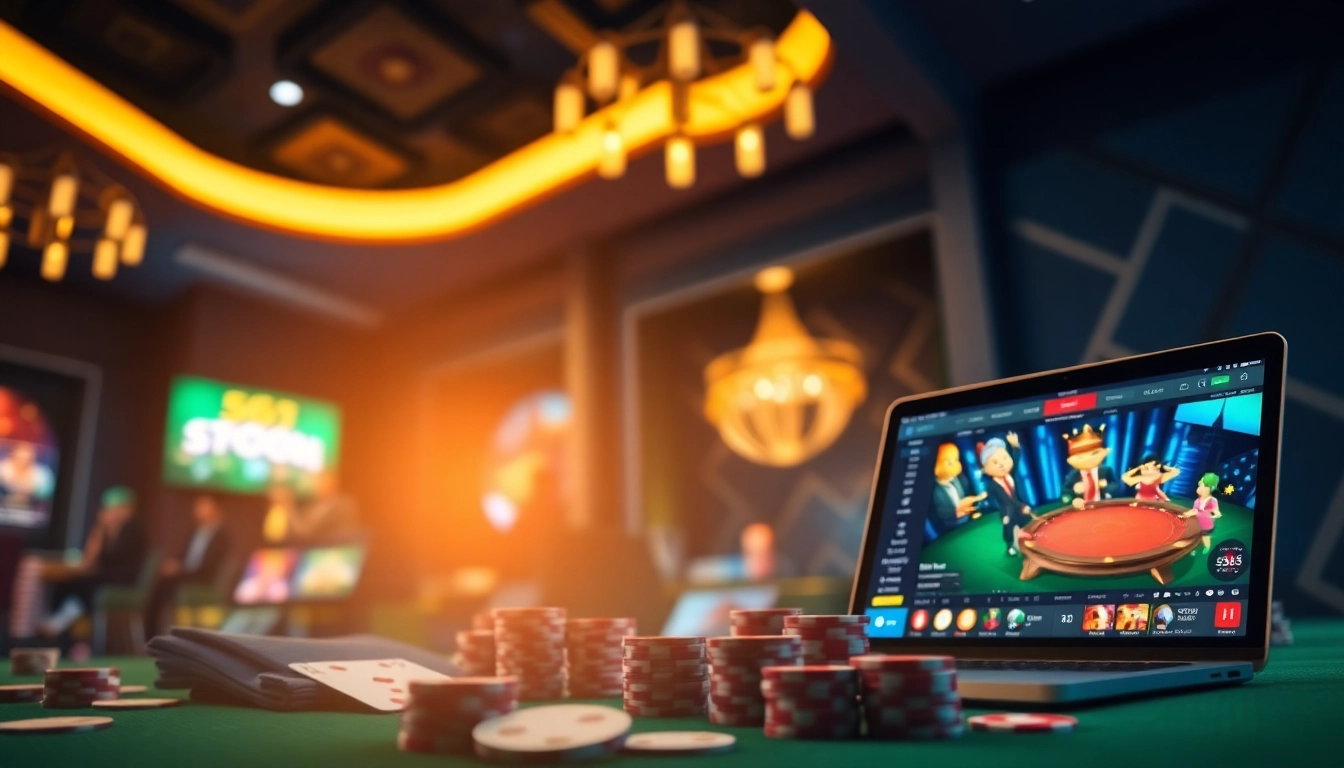 Exciting gaming atmosphere at 566.com, showcasing modern casino experiences.