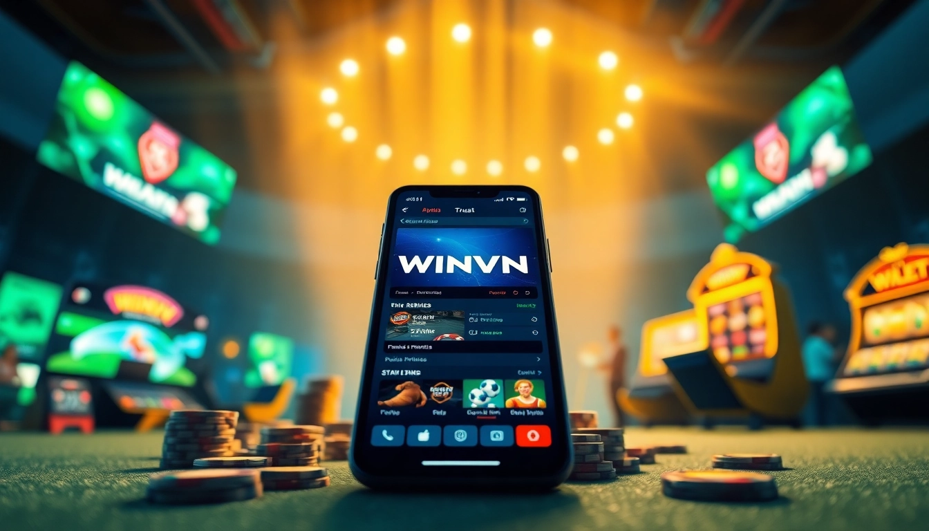 Experience the innovative online betting world at winvn88.live with a modern app interface.