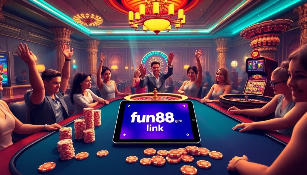 Experience the excitement at Fun88 link with vibrant casino games and winning moments.