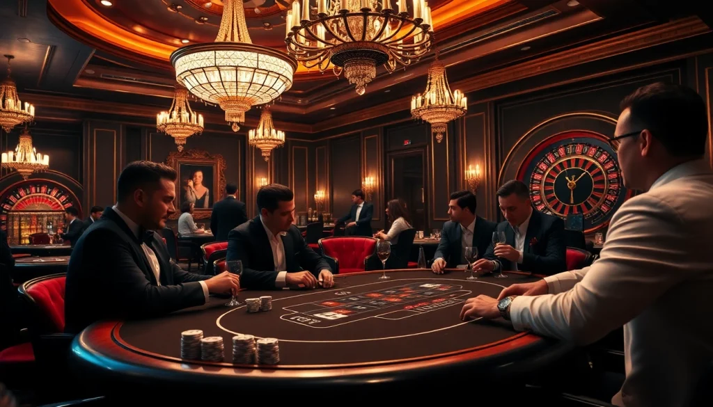 Experience the thrill of a high-stakes poker game at 68VIP with elegant decor and rich atmosphere.