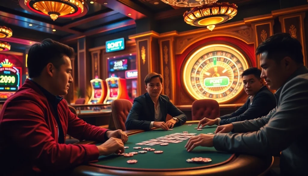Experience high-stakes excitement with luongsontv at a luxurious poker game.