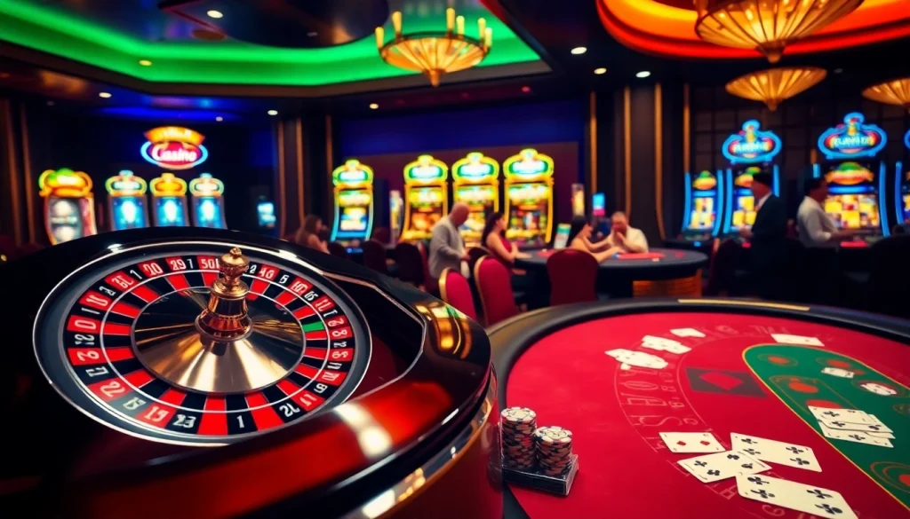 Experience the thrilling excitement of rr88.com with vibrant casino tables and games.