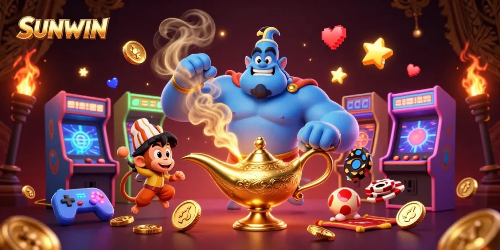 Engage with SUNWIN's exciting online casino experience featuring vibrant characters and dynamic games.