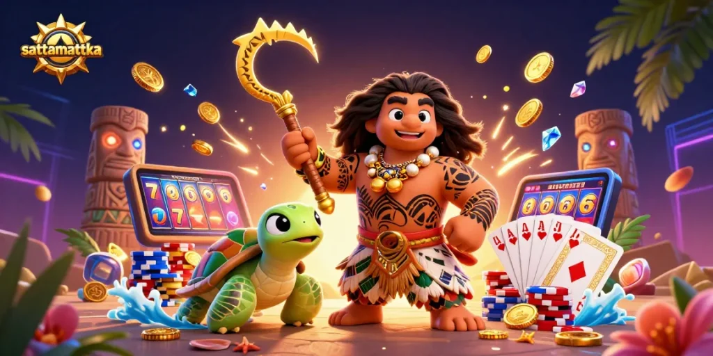 Engage in the thrilling action of sattamattka with dynamic casino elements, showcasing vibrant graphics and excitement.
